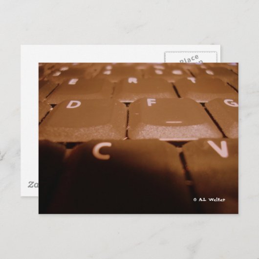 computersysteem briefkaart (Voorkant / Achterkant)