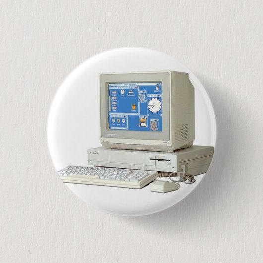 Computersysteem uit de Amiga-reeks Ronde Button 3,2 Cm (Voorkant)