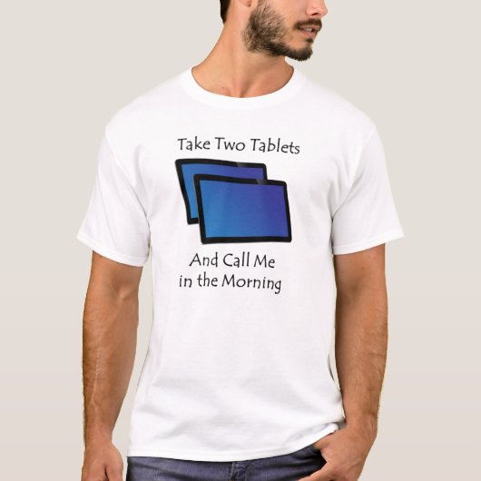 Computertabletten - Neem twee T-shirt (Voorkant)