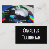 Computertechnicus I-profielkaart Visitekaartje (Voorkant / Achterkant)