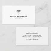 Computertechnicus - WiFi-Logo Visitekaartje (Voorkant / Achterkant)