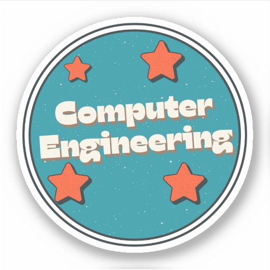 Computertechniek Sticker (Voorkant)