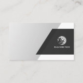 Computertechniek Technische eenvoudige diagonaal Visitekaartje (Achterkant)