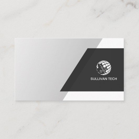 Computertechniek Technische eenvoudige diagonaal Visitekaartje (Achterkant)