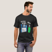 Computertechniek voor diskettestation Geek Nerd C T-shirt (Voorkant volledig)
