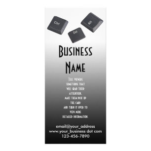 Computertoetsen opnieuw opstarten reclamekaart