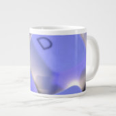 Computertoetsenbord blauw licht grote koffiekop (Voorkant rechts)