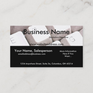 Computertoetsenbord Design 1-Visitekaartje Visitekaartje