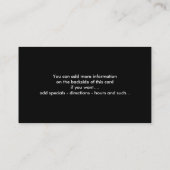 Computertoetsenbord Design 1-Visitekaartje Visitekaartje (Achterkant)