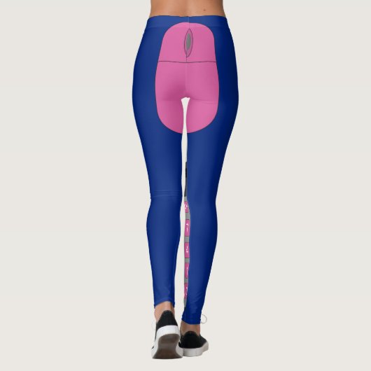 Computertoetsenbord, muis en rekenmachine leggings (Achterkant)
