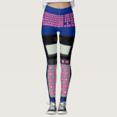 Computertoetsenbord, muis en rekenmachine leggings (Voorkant)