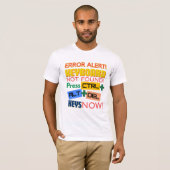 Computertoetsenbord niet gevonden! t-shirt (Voorkant volledig)
