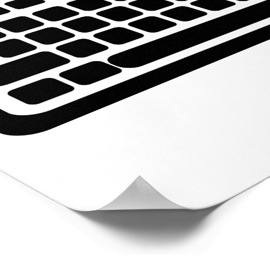 Computertoetsenbord Poster (Hoek)