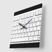 computertoetsenbord vierkante klok (Hoek)