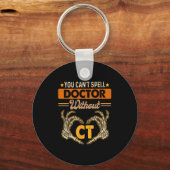 Computertomografie röntgenfoto Je kunt Doctor W ni Sleutelhanger (Voorkant)