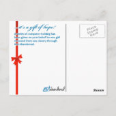 Computertraining voor 1 meisje briefkaart (Achterkant)