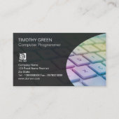 Computervaardigheden Services Kleurrijk laptoptoet Visitekaartje (Voorkant)