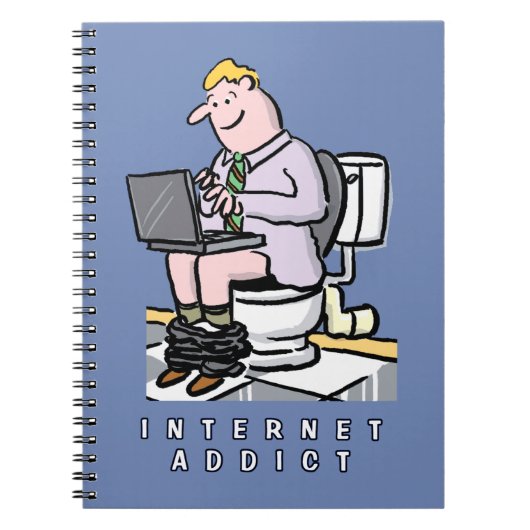 Computerverslaving, internet- en sociale media-ver notitieboek (Voorkant)