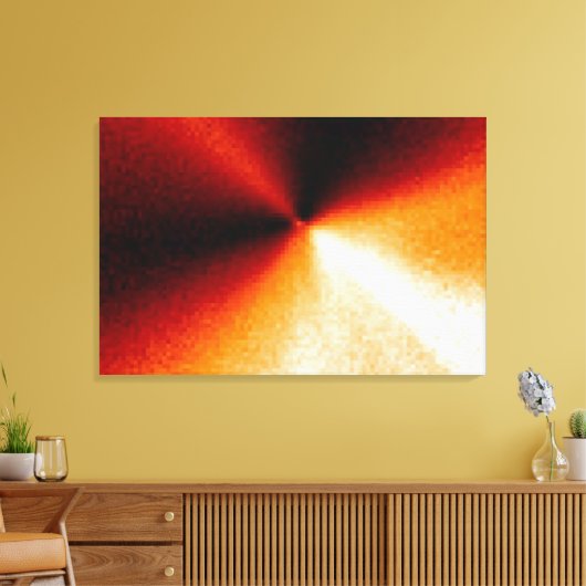 Computerverwerkte afbeelding van nucleair gebied v canvas afdruk (Insitu (Woonkamer))