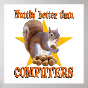 Computervierkant Poster