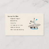 computervisitekaartje visitekaartje (Achterkant)