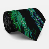 Computervlam Stropdas (Opgerold)