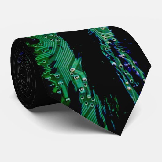 Computervlam Stropdas (Opgerold)