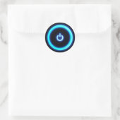 Computervoeding Ronde Sticker (Tas)