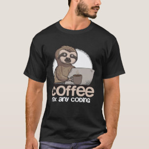 Computerwetenschap Luiaard Programmeur Coderen Vo T-shirt