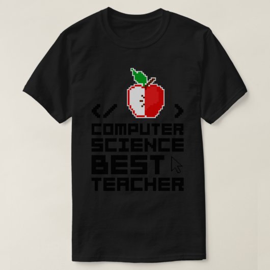 Computerwetenschappen Beste leraar1 T-shirt (Design voorkant)