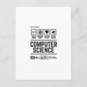computerwetenschappen briefkaart (Voorkant)
