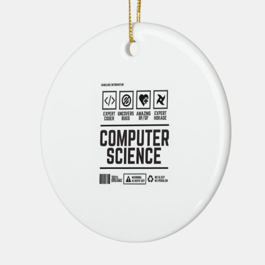 computerwetenschappen keramisch ornament (Links)