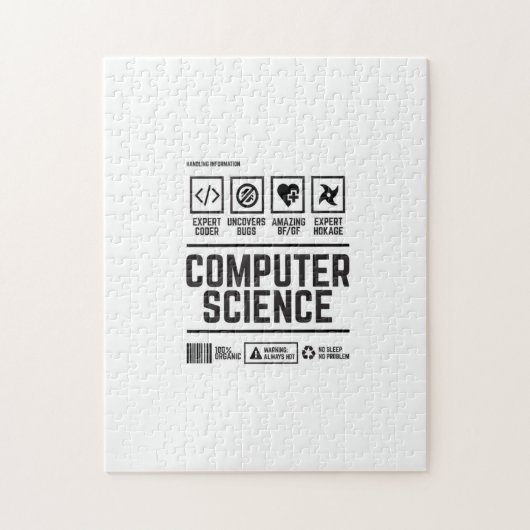 computerwetenschappen legpuzzel (Verticaal)