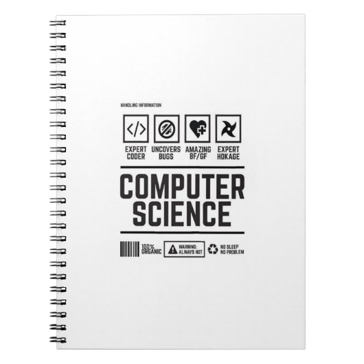 computerwetenschappen notitieboek (Voorkant)