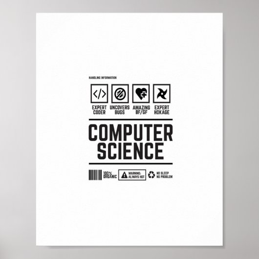 computerwetenschappen poster (Voorkant)