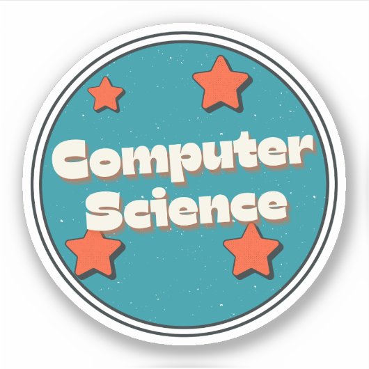 Computerwetenschappen Sticker (Voorkant)