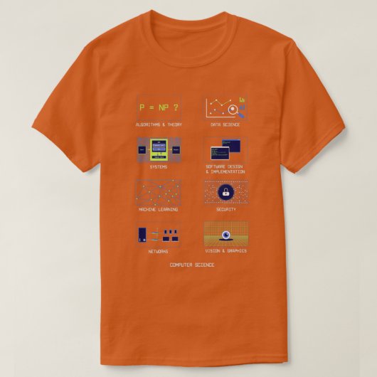 Computerwetenschappen T-shirt (Design voorkant)