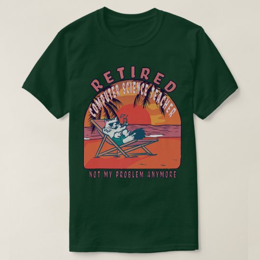 Computerwetenschapsleraar Funny Ret T-shirt (Design voorkant)