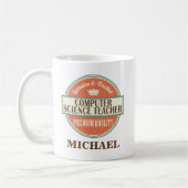 Computerwetenschapsleraar Gepersonaliseerde micros Koffiemok (Links)