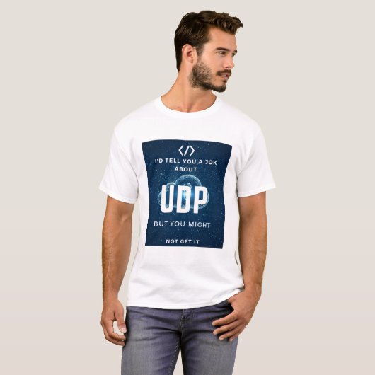 computerwetenschapsprogrammeur udp grap t-shirt (Voorkant volledig)