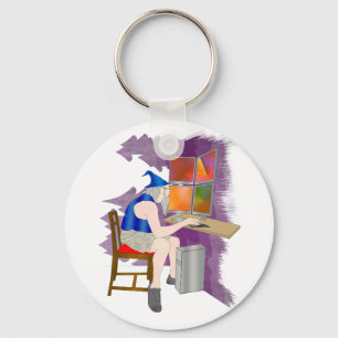 computerwizard sleutelhanger