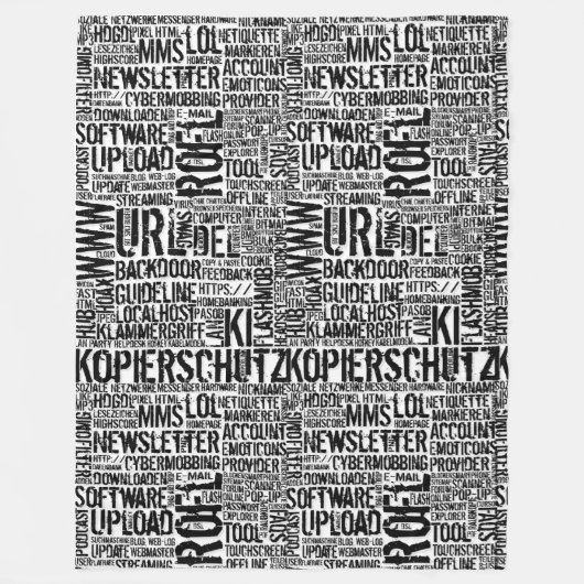 Computerwoordenboek... Fleece Deken (Voorkant)