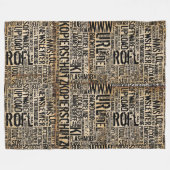 Computerwoordenboek -  fleece deken (Voorkant (Horizontaal))