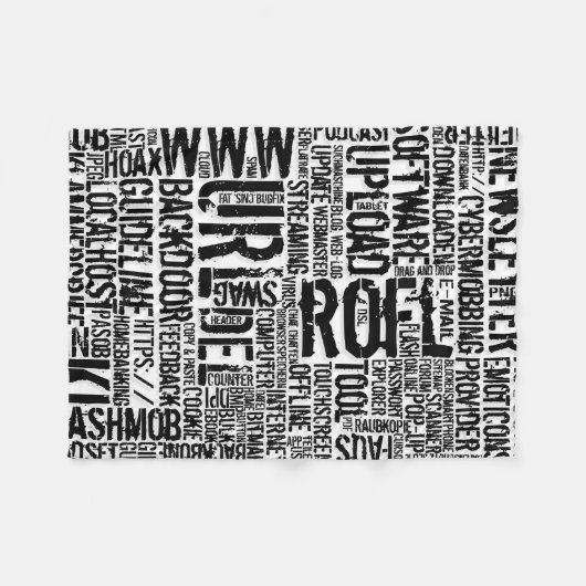 Computerwoordenboek... Fleece Deken (Voorkant (Horizontaal))