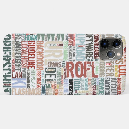 Computerwoordenboek in kleuren Case-Mate iPhone case (Achterkant (horizontaal))