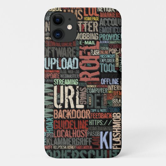 Computerwoordenboek in kleuren Case-Mate iPhone Ho Case (Achterkant)