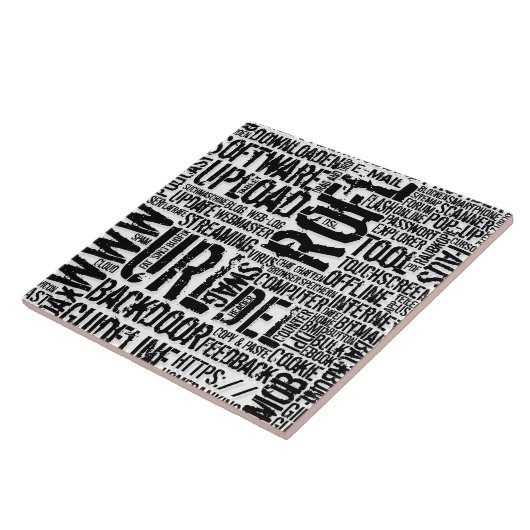 Computerwoordenboek... Tegeltje (Zijkant)