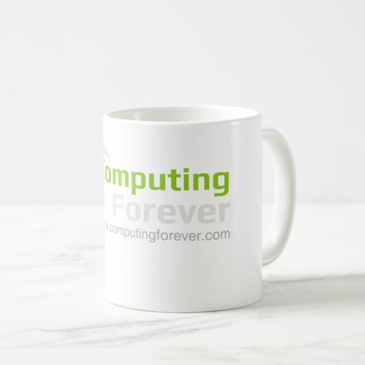 Computing forever koopwaar koffiemok (Voorkant rechts)