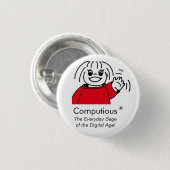 Computious - 'Het dagelijkse tijdperk van het digi Ronde Button 3,2 Cm (Voorkant /achterkant)