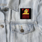 Comrade Duck Agit Prop Vierkante Button 5,1 Cm (In situ)